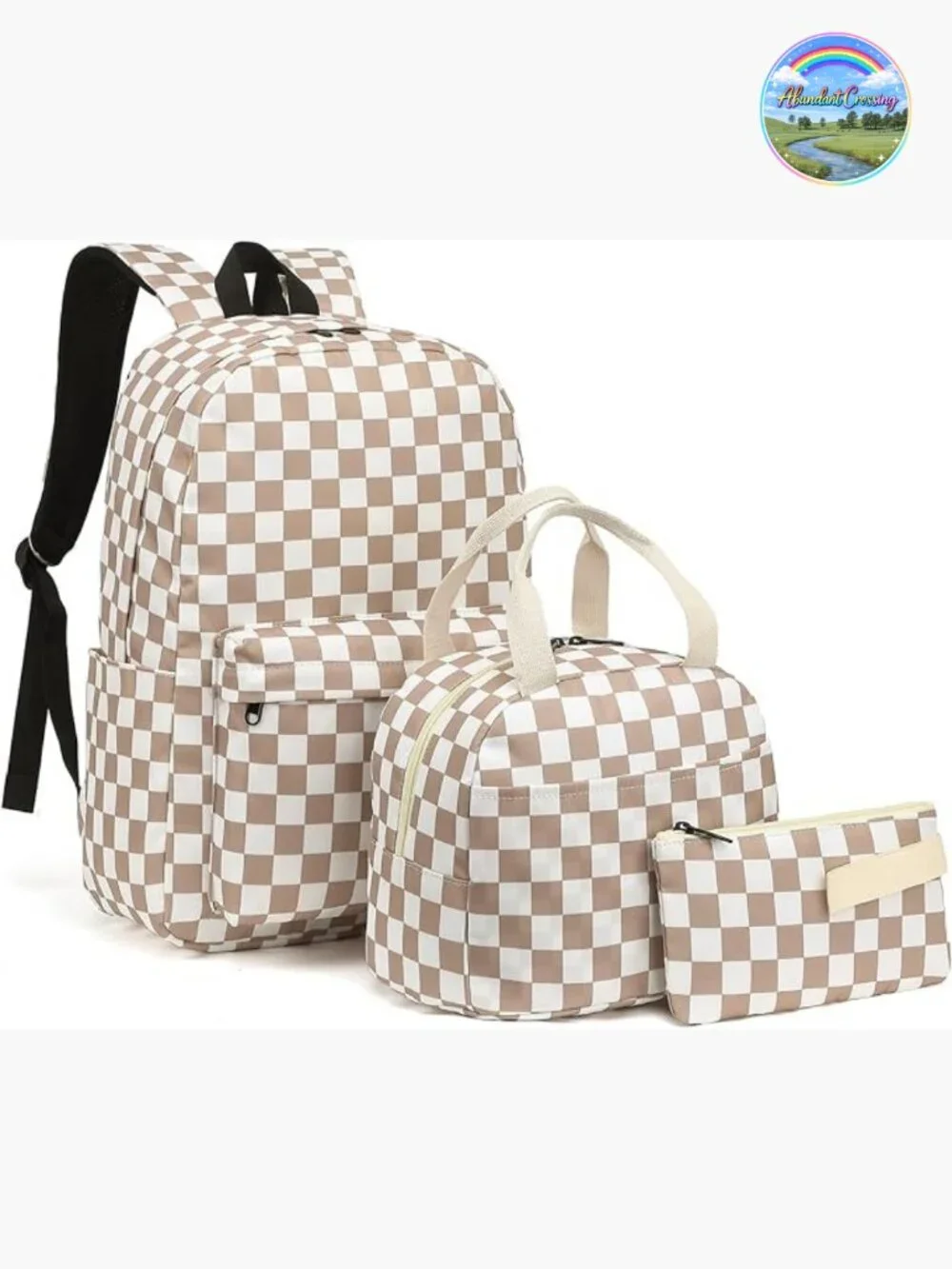 Girls School Backpack Set with Lunch Bag and Pencil Case